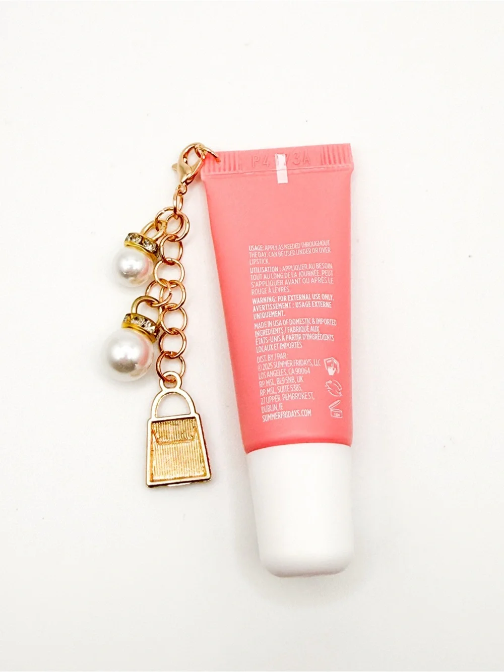 Summer Fridays Pink Sugar Lip Butter Balm 7g With Purse Charm